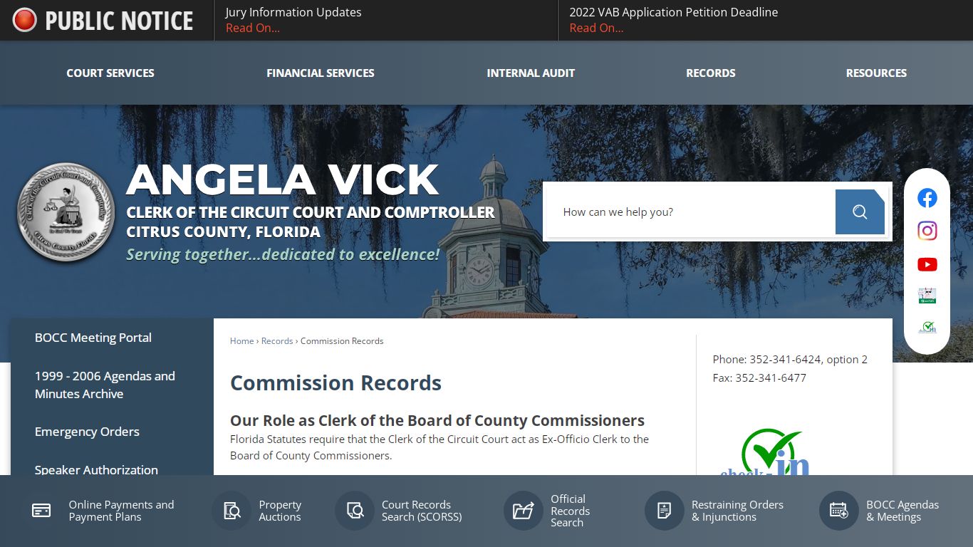 Board Records | Citrus County Clerk of Courts, FL